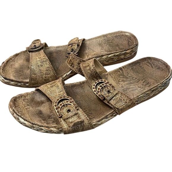 Stuart Weitzman Women's Slide Sandals Brown Size 8.5 Elegant Design - Picture 4 of 11